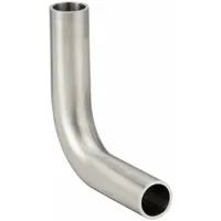 Sanitary Fitting Elbow: 90° Elbow, 1 in OD x 1 in OD Size, Weld, 316L Stainless Steel (MPN TE2S6L1.0-PC)