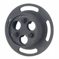 This steel water pump holding tool is used to securely grip water pumps during service, repair, or replacement, preventing rotation while fasteners are loosened or tightened. Suitable for automotive and industrial maintenance tasks.