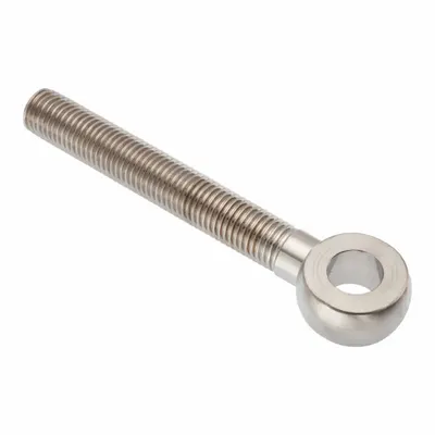 AMPG Fixed Rod End: Stainless Steel, Plain, 110 mm Hole Center-to-End Lg - Stainless Steel Male Threaded Fixed Rod Ends