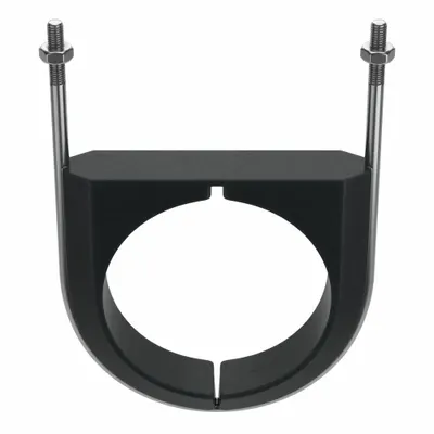 ZSI Vibration Dampening U-Bolt: 5/8"-11 Thread Size, For Pipe Size 8 in, 9 53/64 in Inside Ht - Vibration Dampening U-Bolts