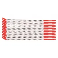 BRADY Wire Marker Wand: A to M, Black on White, 390 Labels, Nylon, -30°F to 251°F, 13 PK (MPN SCN10-A-M)
