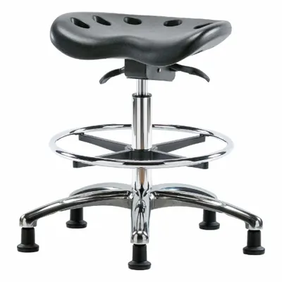 OEM Tractor Stool: Polyurethane, Ht Range 20 in to 28 in, 17 in Seat Wd, 14 in Seat Dp - Polyurethane Lab Stools