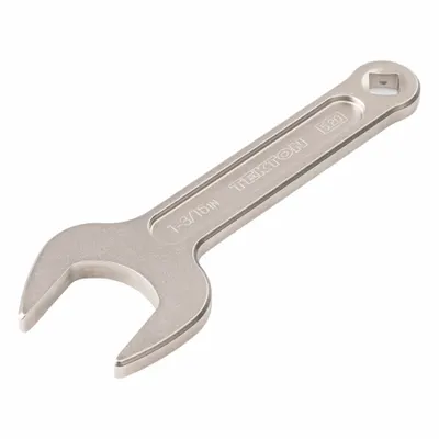 TEKTON Open End Wrench: Chromium Molybdenum Steel, Satin, 1 3/16 in Head Size - SAE, Single End, Open End Service Wrenches