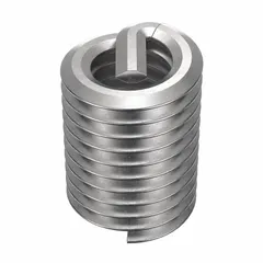 This 18-8 stainless steel helical insert provides a screw-locking feature to resist vibration loosening. It is used to repair or reinforce internal threads in metal substrates such as aluminum, cast iron, or steel. Requires a 4.2mm drill bit and M4-0.70 STI tap for installation. Tensile strength ranges from 200,000 to 250,000 psi.