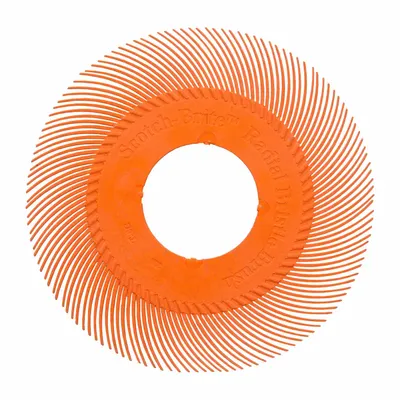 SCOTCH-BRITE Precision Radial Bristle Brush (MPN 7100374838). Key specifications — Brand: SCOTCH-BRITE. - Deburring & Cleaning Radial Bristle Brushes for All Metals