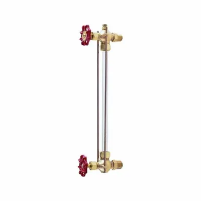APOLLO Water Gauge: Bronze, 5/8 in Gauge Glass Dia, 12 in Gauge Glass Lg, 400°F Max. Media Temp - Tube-Style Sight Glasses