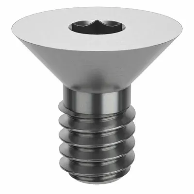 FOREVERBOLT Socket Flat Head Screw: 1/4"-20 Thread Size, 1/2 in Lg, Flat, NL-19, Stainless Steel - Flat Head Socket Cap Screws