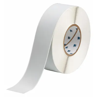 BRADY Continuous Label Stock: 2 in x 300 ft, Metalized Polyester, Gray (Matte) - Brady Thermal Transfer Continuous Label Rolls