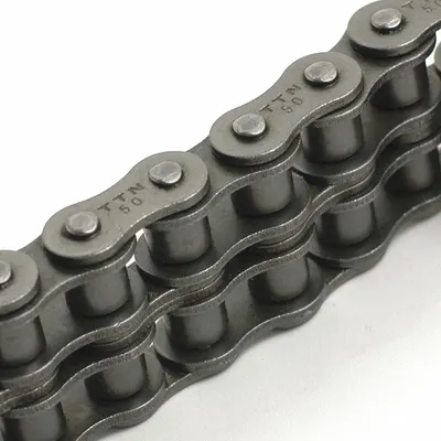 TRITAN Roller Chain: Steel, Double Strand, 10B, 5/8 in Pitch, 10 ft Overall Lg - British Standard Roller Chains