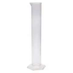 Polymethylpentene Graduated Cylinder, 500 mL, TC, Hexagon Base