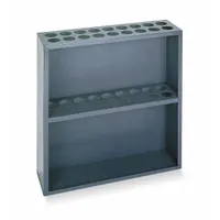 DURHAM MFG Threaded Rod Rack: Standalone, 24 in x 6 7/8 in x 24 in, 18 Bays, Gray, Vertical (MPN 367-95)