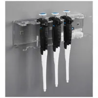 Pipettor Hanger: 12 5/8 in Overall Wd, 3 3/4 in Overall Ht, 2 1/2 in Overall Lg, PETG, Clear, Wall (MPN PIPTLT6-W)