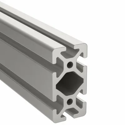 FAZTEK T-Slot Framing Extrusion: 15 Series, 8 ft Lg, 3 in x 1 1/2 in, Silver, Double - Rectangular Smooth Inch Profiles