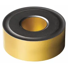 Round indexable turning insert for medium-duty turning operations. The round geometry reduces cutting forces and is suitable for general machining applications.