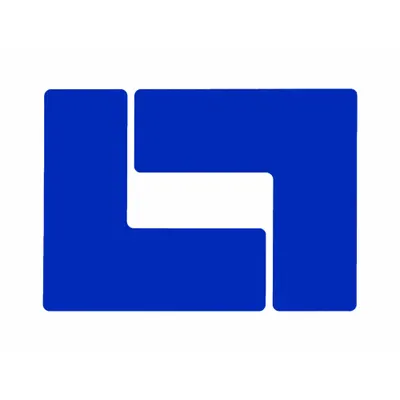BRADY Floor Marking Tape: L, Solid, Blue, No Legend, 3 in x 8 in, 8 mil Tape Thick - L-Shaped Floor Marking Tape
