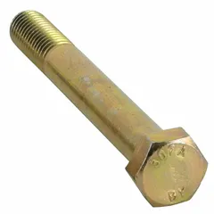 Hex bolt for general plumbing applications. Used for fastening components in pipe assemblies and fixtures.
