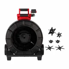 This 200 ft pipe inspection camera reel is a component of the M18™ Modular Pipeline Inspection System. It is used for visual inspection of pipe interiors to assess blockages, cracks, and corrosion in commercial and industrial settings.