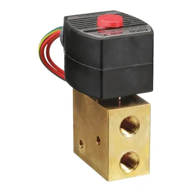REDHAT Solenoid Valve: 3-Way, Configurable, 1/4 in Pipe Size, 24V DC - 3-Way/2-Position, Configurable Solenoid Valves