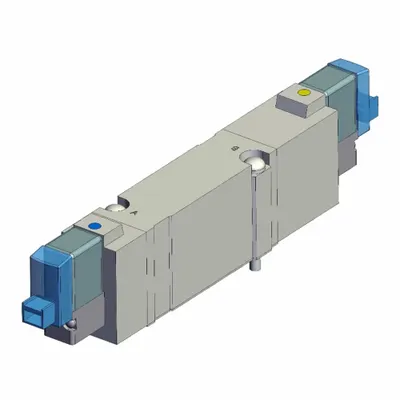 SMC Solenoid Valve: SY7000 Series, Double Solenoid, Five-Way / Three-Position - SMC SY Series Directional Control Valves