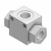 PARKER Shuttle Valve: Steel, Three-Way, Pressure, 2.58 in Overall Lg, 1.25 in Overall Wd, ASH-06 (MPN ASH-06-2)