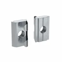 Roll In T-Nut: M8 Size, For 10 mm Slot Wd, 45 Series, Single Center, Zinc-Plated, Steel, 4 PK (MPN 096168F)