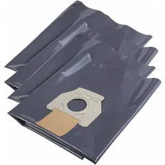 This 1-ply plastic vacuum bag is designed for dry material collection in Milwaukee shop vacuums, specifically model 8960-20. It serves as a standard replacement bag to maintain suction and contain debris during cleanup in industrial or workshop environments.