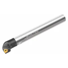 This indexable boring bar is designed for internal machining operations such as enlarging, contouring, and finishing holes. It accommodates TC11 inserts for precision boring in metal parts. Suitable for general manufacturing applications requiring accurate hole dimensions and surface finish.