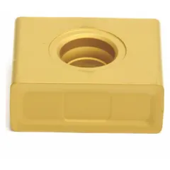 Diamond indexable milling insert for high-precision machining of non-ferrous materials such as aluminum alloys and composites. Used in industrial milling operations requiring superior surface finish and tool life. Features precision-ground geometry for fine finishing.