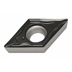 Diamond indexable turning insert for precision machining of non-ferrous materials, composites, and abrasive alloys. Suitable for turning, facing, and profiling operations. Available in two variants: DPMT3(2.5)1-FM4 WSM20S and DPMT11T304-FM4 WSM20S.