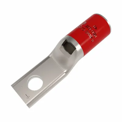 BURNDY Compression Lug: #8 Stud Size, 8 AWG – 8 AWG For Wire Sizes, Solid/Stranded Wire Type - One-Hole Compression Lugs