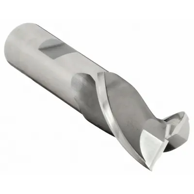 OSG Square End Mill: High Speed Steel, 2 Flute, 27/32" Mill Dia, 1-1/2" LOC - General Purpose High-Speed Steel Square End Mills