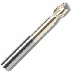 This reduced-neck carbide square end mill is designed for machining aluminum and non-ferrous materials. The NF1 coating reduces built-up edge, while the 2-flute geometry and reduced neck enable efficient chip evacuation and deep slotting. Typical applications include high-speed milling in general fabrication and mold making.