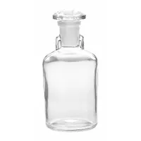 This 50 mL dropper bottle is made of colorless soda lime glass with a round shape and 45 mm body diameter. It is designed for controlled drop-by-drop dispensing of liquids in laboratory settings