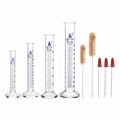 EISCO SCIENTIFIC Cylinder Set: Measuring Cylinder Set, Glass (MPN CH202002) - Lab Glassware Sets