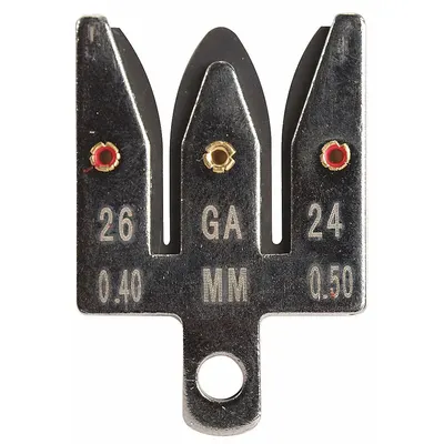 JONARD TOOLS Replacement Blade: 1 in Overall Lg, Steel, Less than 6 in, 2RZP8, JIC-4473/OK-3907/ST-100 - Wire Stripper Replacement Blades