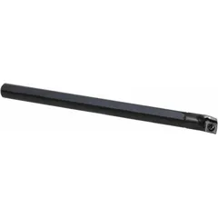 This right-hand indexable boring bar features a positive rake geometry for reduced cutting forces and improved surface finish. Designed for internal turning operations such as enlarging or finishing pre-drilled holes on lathes. Uses CCMT inserts with a 12 mm shank diameter.