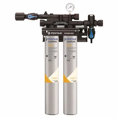 EVERPURE Water Filtration System: 5 micron, 5 gpm, 50,000 gal, 25 in Overall Ht - Drinking Fountain & Beverage Machine Water Filter Systems