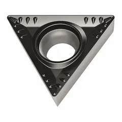 Triangle-shaped indexable turning inserts with three cutting edges for efficient material removal. The WSM20S grade provides a balance of wear resistance and toughness for general-purpose machining of steel and cast iron. Available in TCMT3(2.5)1-RM4 and TCMT16T304-RM4 variants.