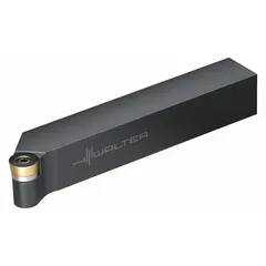 Indexable turning and profiling toolholder for external contouring, grooving, and finishing operations on CNC lathes and manual machines. Designed to hold indexable carbide inserts for precision metal cutting in general machining applications.