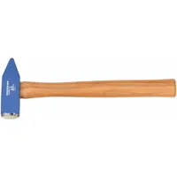 This standard cross-peen hammer features a 2 1/2 lb head weight and 1 3/8 in face diameter, suitable for shaping and striking hot metal in blacksmithing and metalworking. The steel plain grip provides a secure hold during use. Overall length is 15 in