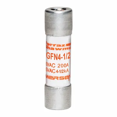 MERSEN Fuse: GFN Series, Midget, Time-Delay, 4.5 A, 250 V AC, 13/32 in x 1 1/2 in - Time-Delay Cylindrical Fuses