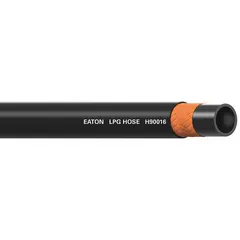 Bulk gaseous hose rated for 350 psi, 100 ft length, with a temperature range of -40° to 140°F. Suitable for transferring liquid propane in industrial bulk gas applications.