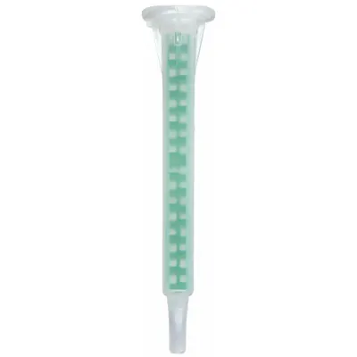 WESTWARD Mixing Nozzle: For 1:1/2:1 Mix Ratios, Clear/Green, 4 in Long, Smooth Taper Tip - Mixing Nozzles