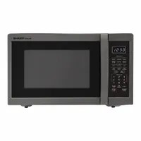 SHARP Microwave Oven: 1.4 cu ft Oven Capacity, 1,100 W Cooking Watt, 11 Power Levels, ZSMC1452KH