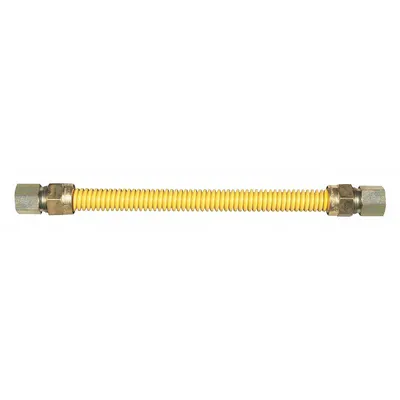 DORMONT Gas Connector: 1/2 in Hose Inside Dia., 36 in Hose Lg, 125,000 BTU Capacity - Range Connectors