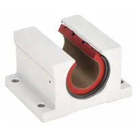 PBC LINEAR Mounted Linear Bearing: Single, Self-Aligning, 3/4 in Inside Dia, Frelon™ Gold, PN (MPN PN12)