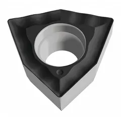 Indexable drill insert for precision drilling and boring operations in metalworking. Designed for use with compatible drill bodies to produce accurate hole dimensions and surface finish.