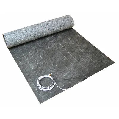 THERMOSOFT Under Floor Electric Heating System: 268 W Watt Output, 10 ft Overall Lg - Under Floor Electric Heating Systems