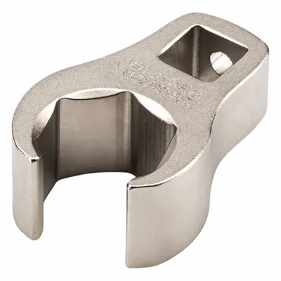 TEKTON Crowfoot Wrench: Steel, Satin Nickel, 3/8 in Drive Size, 17 mm Head Size - Metric Flare Nut Crowfoot Wrenches