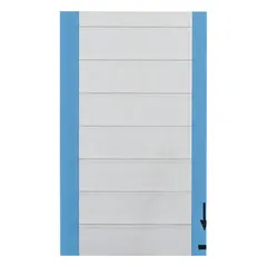 Silver, rectangular, matte aluminum label for marking equipment inspection status. Measures 1 1/2 in wide by 1/2 in high. Suitable for indoor/outdoor use. Supplied in a 25-pack.